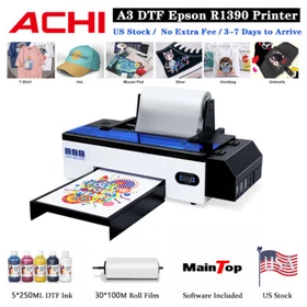 A3 DTF Epson 1390 Printer Direct to Film Inkjet DIY T-shirt Printer for Business