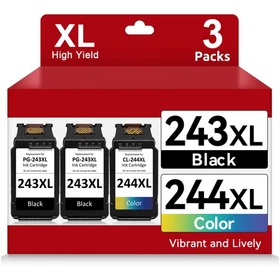 PG-243XL CL-244XL Ink Cartridge for Canon 243 244 MG2950 MG2520 MG2525 MX490 Lot