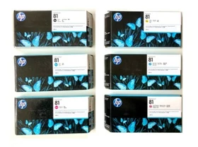 Original Ink HP Designjet 5000 5500 No. 81 C4930A C4931A C4932A C4933A -C4935A