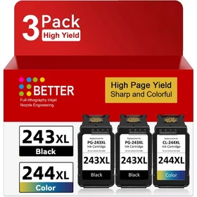 PG-243XL CL-244XL Ink Cartridge for Canon PIXMA MG2520 MX490 MX492 TR4520 TR4522