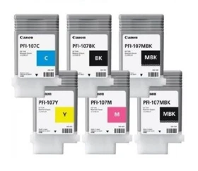 Genuine Ink Canon iPF670 iPF680 iPF685 iPF770 iPF780 / PFI-107 MBK/BK/C/M/Y