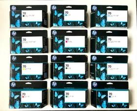Original ink HP No. 70 DesignJet Z2100 Z3100 Z5200 / C9448A to C9459A original packaging INK