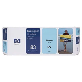 HP 83 UV Light/Bright Cyan Cartridge C4944A | Designjet 5000 / 5500 | Original Box | VAT RNG