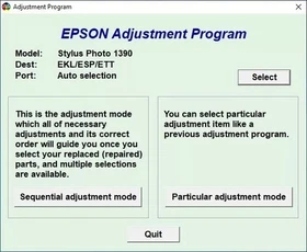 Epson SP1390 Ink Pad Counter Reset Pendrive