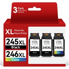 PG-245XL CL-246XL Ink Cartridge for Canon 245 246 Pixma MG2522 MG2520 TS3322 Lot