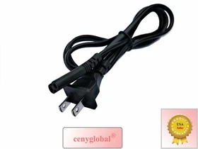 2-Pin AC Power Cable Fig 8 Cord Plug For HP Photosmart All-in-One Printer Series