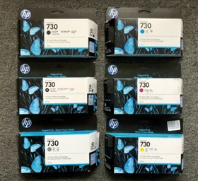 Genuine Ink HP DesignJet T1600 T1700 DR / No. 730 P2V67A-P2V62A INK Cartridge