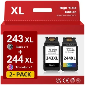 PG243-XL CL244-XL Ink Cartridge For Canon PIXMA MG2920 MG2922 MG2520 MG2522 Lot