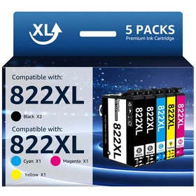 822XL T822 Ink Cartridge compatible with Epson WorkForce WF-4834 WF-4820 WF-4830