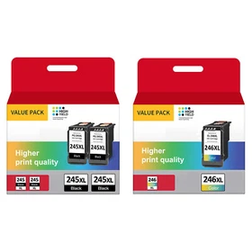 Black Color Ink PG-245XL CL246XL For Canon PIXMA MG2920 MG2522 MG2550 MX490 Lot