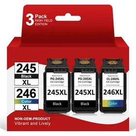 PG-245XL CL-246XL Black Color Ink for Canon 245 Pixma MG2522 MX492 TS3322 TR4522
