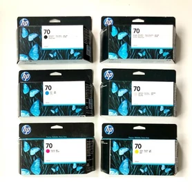 Genuine Ink HP DesignJet Z5400 / No 70 C9448A C9449A C9452A C9453A C9454A