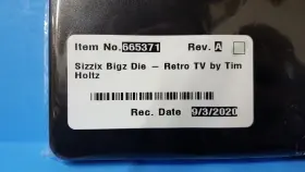 665371 SIZZIX Bigz Die Tv Tim Holtz #2
