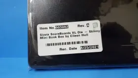 665982 SIZZIX Skinny Mini Book Box Scoreboards Die #2