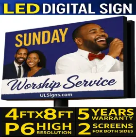 4X8ULSP62SDD COM Ulsigns Double Led Digital Billboard Display
