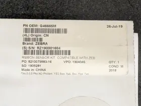 G46665M ZEBRA Ribbon Sensor Xi Printer Media Kit
