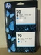 2 New Genuine Hp 70 Printhead (C9404A) Matte Black / Cyan EXP. OCT 2018
