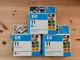 Genuine HP 11 Ink Cartridges C4836A C4837A C4838A Magenta Cyan Yellow Expired