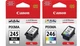 Genuine Canon PG-245 XL Black + CL-246 XL Color High Capacity Ink Cartridges