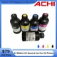 ACHI Neutral 250ml UV INK For Epson 1390/L800/DX5 UV Printer Supply Pack CMYKW
