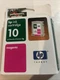HP 10 Magenta Color Inkjet Cartridge C4843A Dated 2003 -New Sealed Free Shipping