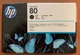 HP C4871A No. 80 Ink Cartridge Black 350ml DesignJet 1050c 1055cm EXP 10-2019