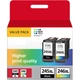 Black Color Ink PG-245XL CL246XL For Canon PIXMA MG2920 MG2522 MG2550 MX490 Lot