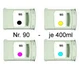 4 Ink for HP DesignJet 4000 4020 4500PS / No. 90 / C5058A C5061A C5063A C5065A