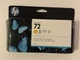 Genuine HP 72 Yellow Ink C9373A   (130ML) Sealed, Design Jet , Expire July 2022￼