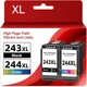 PG-243XL CL-244XL Black Color Ink for Canon PIXMA MX492 MG2522 TR4520 TS3322 Lot