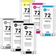 6PK 72XL Ink Cartridges Replacement for HP 72 ink T610 T620 T770 T790 T110 130ml