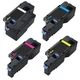 Inkuten Dell E525w Toner Cartridges 4 Pk Full Case Set Black/Magenta/Yellow/Cyan