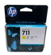 HP CZ132A HP 711 ORIGINAL YELLOW CARTRIDGE DESIGNJET T120/T130/T520 [2023-2024]