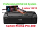 Brand new Canon PIXMA Pro 200 Photo Printer with professional CISS ink system