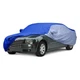 WeatherShield HP Two-Tone Bright Blue Custom Car Cover w Light Blue Sides