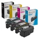LD Compatible Dell E525w Toner Cartridge Set: 1 Black 1 Cyan 1 Magenta 1 Yellow