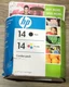 Sealed HP 14 Black Tri-color Inkjet Cartridge 2010