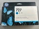 HP 727 Cyan Ink Cartridge - B3P19A -expired May 2024