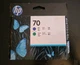 One HP Printhead Designjet Z3100 Z3200 Ink 70 Blue/Green C9408A OOW July 2018