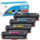 4 PACK Toner for HP 414A W2020A Color Laserjet Pro MFP M479fdw M454dw No Chip