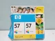 HP 57 Tri-Color Inkjet Print Cartridges Twin Pack Sealed