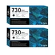 730 Ink Cartridges 2-Pack 300ml Matte Black P2V71A Replacement for HP 730 Ink...