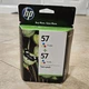 GENUINE HP 57/57 Tri-Color HP Ink Cartridges Twin-Pack Sealed Exp Sep 2012