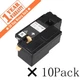 10PK Black E525W Toner Cartridge H3M8P VR3NV WN8M9 for Dell E525W E525 Series