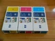 GENUINE LOT 3 COLOR HP 80 PRINTHEADS/CLEANER DESIGNJET 1000 C4821A C4822A C4823A