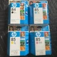 Lot Of 4 Hp 84 Black +85 Cyan, Magenta,yellow Sealed Expired 2009 69ml