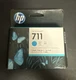 HP DesignJet 711 Cyan 3-Pack CZ134A Factory Sealed Use By 09/2020