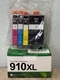 4PACK 910XL Ink Combo W/Chip for HP OfficeJet Pro 8010 8020 8022 8025 8028 8030