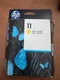 HP 11 Ink Catridge Yellow OEM Sealed 2012 (+ Open pkg HP 11 Ink CyanC4836A)✅