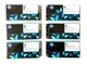 6 X Original Ink Cartridges HP Designjet 5000 5500 / No. 81 BK-C-M-Y-CLG-MLG Ink
